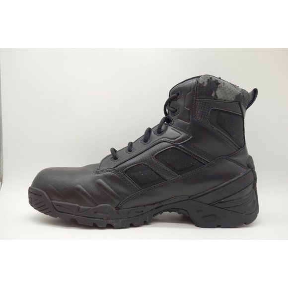 Terra Superfeet Black Leather Tactical Lace Up High Ankle Boots Shoes Men's 13 - Picture 5 of 11